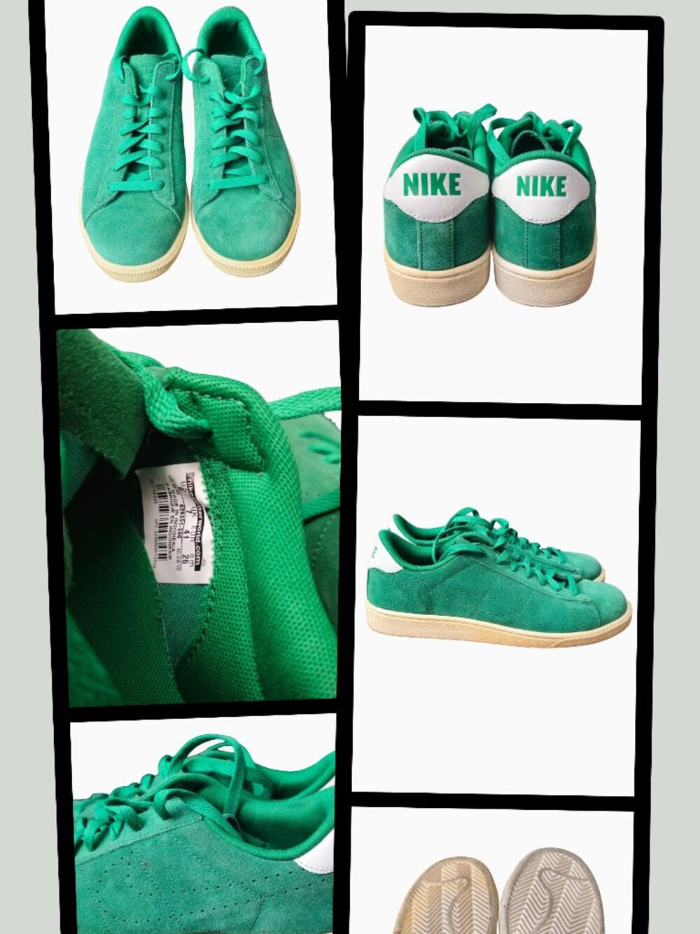 NIKE COURT CLASSIC CS PINE GREEN SUEDE SNEAKERS • WOMEN'S 9.5 / MEN'S 8